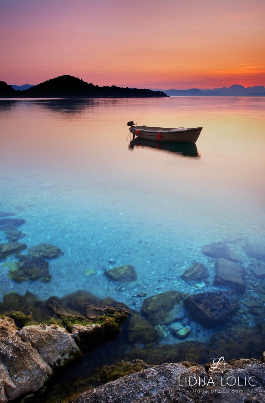 Dusk in Sobra on island Mljet II