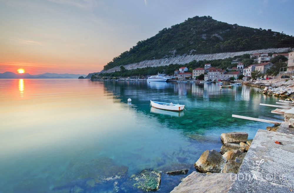 Dusk in Sobra on island Mljet III